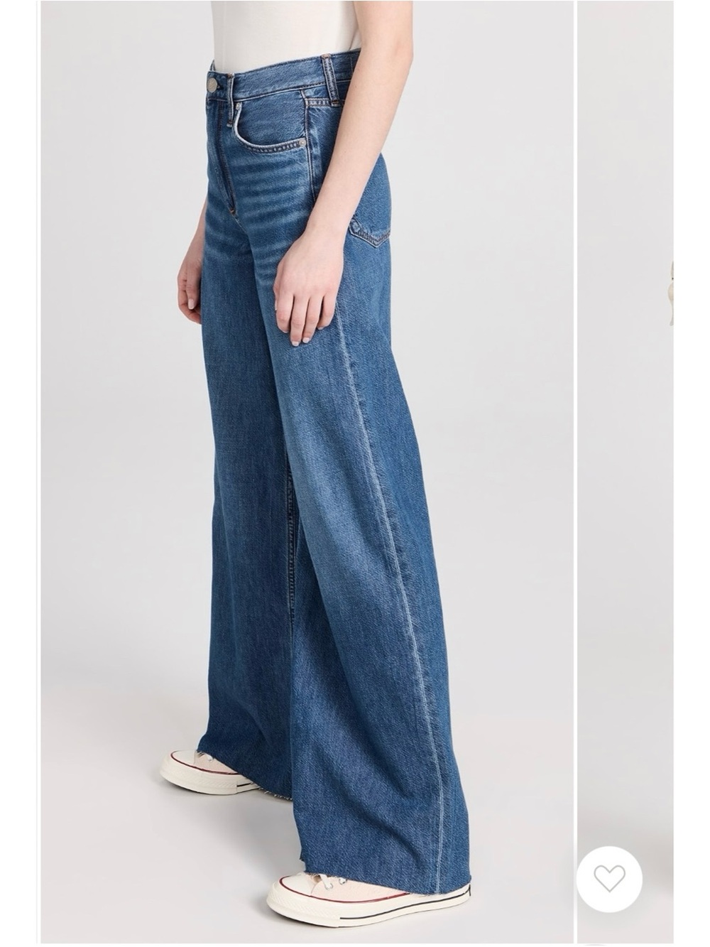Rag & Bone Featherweight Sofie Wide-Leg Jeans Otto Blue 26 - Picture 11 of 12